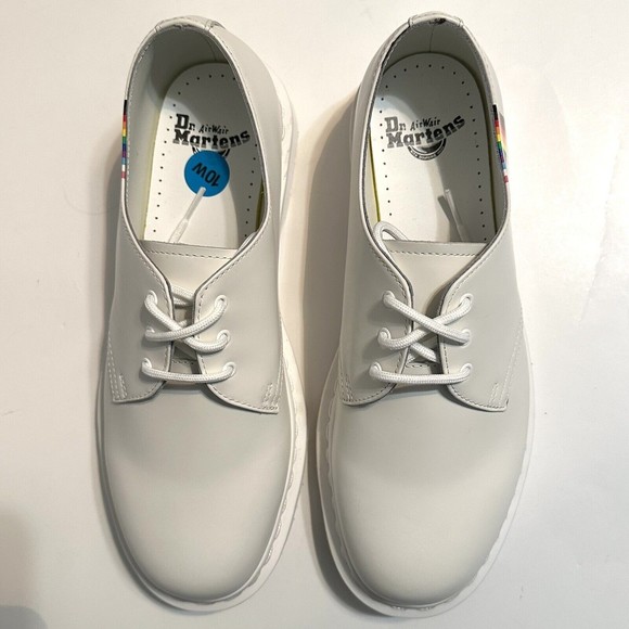 Doc Martens 1461 Pride Leather Oxford White Womens Size 11 Mens Size 10 (27522) - Picture 2 of 7